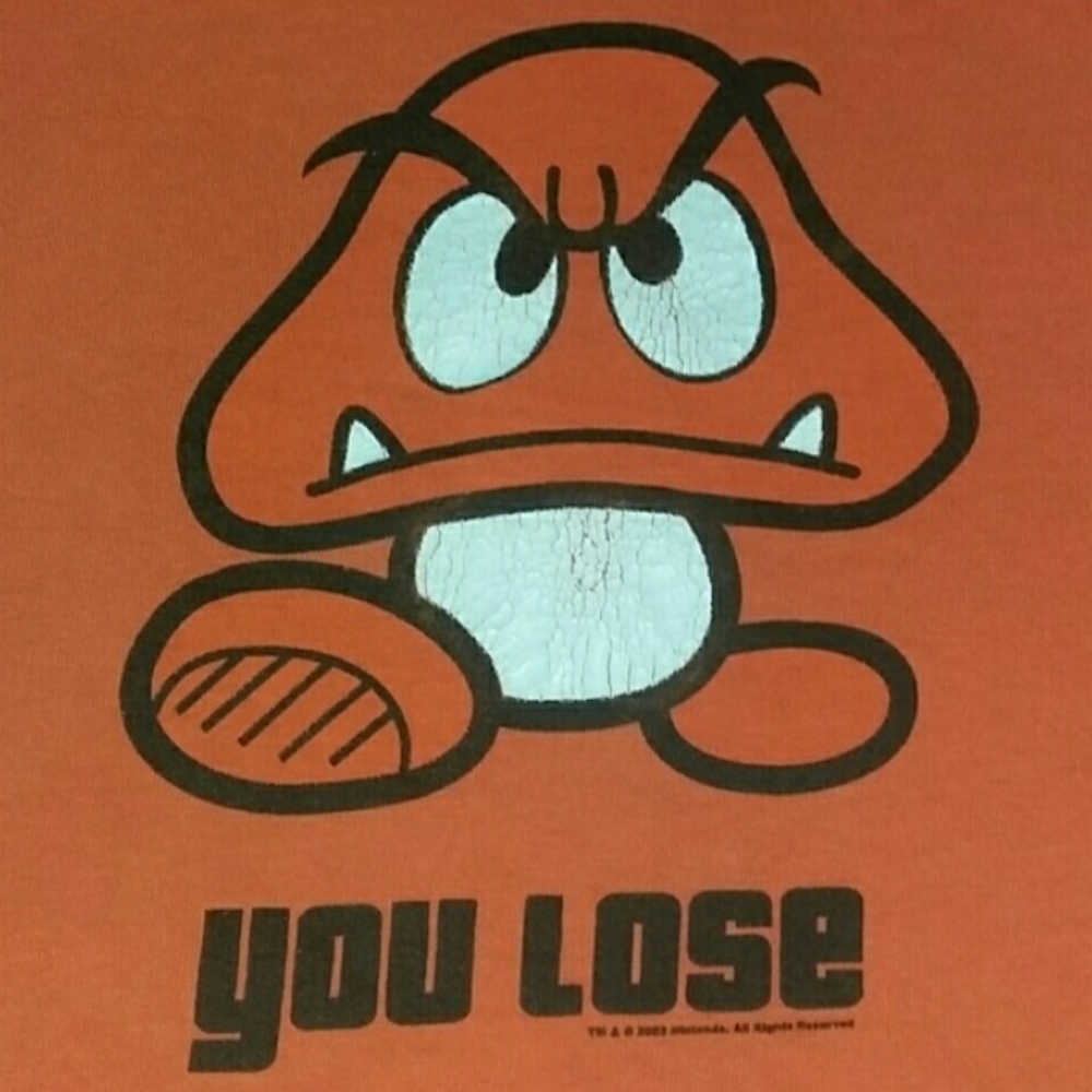 2003 Super Mario Bros Mushroom Vintage Nintendo Shirt Y2K Nes Tee